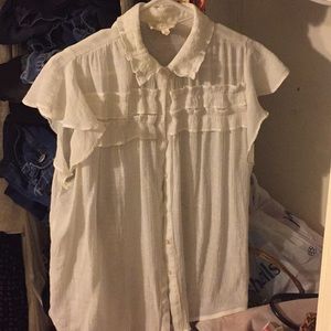 Ivory collared blouse